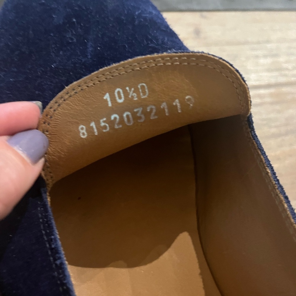 Ralph Lauren Blue Suede Loafers - Picture 8 of 8